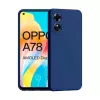Чехол  HELMET Liquid Silicone Oppo A78 4G, Blue 
