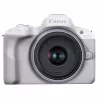Camera foto mirrorless  CANON EOS R50 White & RF-S 18-45mm f/4.5-6.3 IS STM KIT 