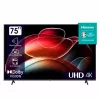 Телевизор  Hisense 75" LED SMART TV 75A6K , Real 4K, 3840x2160, VIDAA OS, Black(75'' IPS, DLED 3840x2160 UHD, SMART TV (VIDAA U6 OS), 3 HDMI 2.0, 2 USB, Display color depth 8bit+FRC, HDR10, HLG, Wi-Fi (802.11ac, dual-band (2.4G and 5G), DVB-T/T2/C/S2