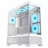 Carcasa fara PSU  GAMEMAX Vista AW w/o PSU, 0.6mm, 6x120mm ARGB fans, Dual TG, USB3.0, Type-C, White. Form Factor (Midi, Micro, Mini ITX, Full) : : MID-TOWER