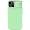 Чехол  Nillkin iPhone 15, CamShield Silky Silicone Case, Mint Green 