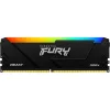 RAM  KINGSTON 32GB DDR4-3200 FURY®  Beast DDR4, PC24000, CL16, 2Rx8, 1.35V, Auto-overclocking, Asymmetric BLACK low-profile heat spreader, Dynamic RGB effects featuring Kingston FURY Infrared Sync technology, Intel XMP Ready (Extreme Memory Profiles)