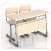 Masa de birou Lemn, Gri Modalife Double , diassambled , adjustable 5 stages table / masa pentru scoala 2 locuri 45x110
