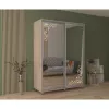 Шкаф-купе Stejar Sonoma MOBILDOR LUX Aron oglinda/desen 1200x600x2200 