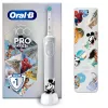 Periuta de dinti electrica 7600 RPM, Timer, Alb cu desen BRAUN Kids Vitality D103 Disney PRO+Travel Case 