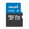 Карта памяти  PHILIPS MicroSD Card UHS-I (U3) (V30) 64GB 