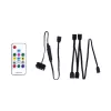 Fan Controllere  xilence LQZ.ARGB_Set Cable (XZ171) Cooling Control Set for ARGB components: 5V D/P 3PIN connections, 1 x Receiver, 1 x Remote Controller, 1x 1 to 4 ARGB Splitter