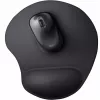 Коврик для мыши  TRUST Big Foot Mouse Pad - S size Ergonomic mouse pad with gel filled wrist rest, 205x236mm, Black