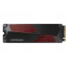SSD  Samsung M.2 NVME SSD 2.0TB SSD 990 PRO W/HEATSINK PCIe4.0 x4 / NVMe2.0, M2 Type 2280 form factor, Seq. Read: 7450 MB/s, Seq. Write: 6900 MB/s, Max Random 4k: Read /Write: 1400,000/1550,000 IOPS, Samsung in-house Controller, 2GB LPDDR4, V-NAND 3-bit
