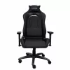 Игровое геймерское кресло  TRUST GXT 714 Ruya - Black PU leather, 3D armrests, Class 4 gas lift, 90°-180° adjustable backrest, Strong and robust metal base frame, Including removable and adjustable lumbar and neck cushion, Durable double wheels, up to 195 cm, up 