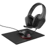 Gaming Casti  TRUST Tridox 3-IN-1 GAMING BUNDLE GXT 790 - Zirox lightweight headset, Felox illuminated mouse, and mousepad, Black 