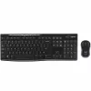 Kit (tastatura+mouse)  LOGITECH Wireless Keyboard & Mouse MK270, Media keys, Spill-resistant, 1000dpi, 3 buttons, 2xAAA/1xAA, 2.4Ghz, EN, Black 