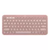 Tastatura fara fir  LOGITECH Pebble Keys 2 K380S, Compact, Low-profile, Fn keys, Multi-Device, Quiet Typing, 2xAAA, BT/2.4Ghz, EN, Rose.  