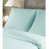 Lenjerie de pat 2 Persoane Euro, Straip satin, Menta A.REMAX S.C.  cuvertură de plapumă, cearceaf + 2 fețe de pernă 