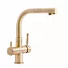 Смеситель для моек Alama HOFF robinet color 3-canale 3301 G (brass antigue) 