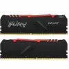 Модуль памяти  KINGSTON 32GB DDR4-3733MHz FURY Beast RGB (Kit of 2x16GB)  (KF437C19BB12AK2/32), CL19-23-23, 1.35VCapacitatea Memoriei (Total): 32 GB Tip Memorie: DDR4 SDRAM Frecvență memorie: 3733 MHz Viteza de memorie nominală: PC4-29800 Latență CAS: CL1