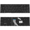 Tastatura  OEM HP 15-DW,15-CX, Envy 17-CE w/o frame "ENTER"-small ENG/RU Black Backlight 