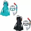 Labe inot Albastru, Negru BESTWAY Set de inot (labe, masca, snorkel), 14+, 2 culori 