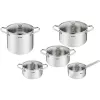 Set cratite 6.4 l, 5.4 l, 3.1 l, 2.2 l, 1.5 l, Inox Tefal Pot Set B921SA55 