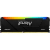 RAM  KINGSTON .8GB DDR4-3200MHZ FURY BEAST RGB (KF432C16BB2A/8), CL16-18-18, 1.35V, INTEL XMP 2.0, BLACK 