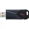 USB flash drive  KINGSTON 128GB USB3.2 FLASH DRIVE DATATRAVELER EXODIA ONYX (DTXON/128GB), BLACK, PLASTIC, SLIDER CAP 