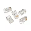 Модуль RJ45  Cablexpert 8P8C for solid LAN cable, 30u gold plated, 100 pcs 