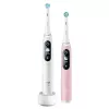 Электрическая зубная щетка 10500 RPM, 48000 puls/min, Timer, Alb, Roz Oral-B Electric Toothbrush Braun iO 6 Series Duo Pack White/Pink Sand 