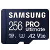 Карта памяти  Samsung 256GB MicroSD (Class 10) UHS-I (U3)+SD adapter Samsung PRO Ultimate "MB-MY256SA" (R/W:200/130MB/s)