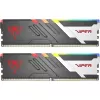 Модуль памяти  VIPER (by Patriot) 32GB (Kit of 2x16GB) RGB DDR5-6200 VENOM DDR5 (Dual Channel Kit) PC5-49600, CL40, 1.35V, Aluminum heat spreader with unique design, XMP 3.0/EXPO Overclocking Support, On-Die ECC, Thermal sensor, Matte Black with Red Viper logo