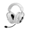 Игровые наушники  LOGITECH Wireless Headset Logitech G Pro X 50mm driver, Neodymium magnet, 20-20kHz, 38 Ohm, 87.8dB, 345g, 50h, AI NR, Det.Mic, 3.5mm+2.4Ghz+BT, White.