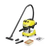 Aspirator 1000 W, 20 l, Inox, Galben KARCHER WD 4 P S V-20/5/22 