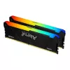 Модуль памяти  KINGSTON 16GB DDR4-3200MHz FURY Beast RGB (Kit of 2x8GB) (KF432C16BB2AK2/16), CL16-18-18, 1.35V, Black 