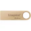 Флешка  KINGSTON 64GB USB3.2 Flash Drive DataTraveler SE9 G3 (DTSE9G3/64GB), Gold, Metal Case, Key Ring ( (R/W:220/100MB/s) 