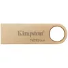 USB flash drive  KINGSTON 128GB USB3.2 Flash Drive DataTraveler SE9 G3 (DTSE9G3/128GB), Gold, Metal Case, Key Ring ( (R/W:220/100MB/s) 