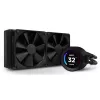 Жидкостное охлаждение AIO  NZXT AIO Liquid Cooling Kraken Elite 240 Black (17.9-30.6dB, 78.02CFM, 2x120mm, 500-1800RPM, LCD 2.36", CAM). COMP 