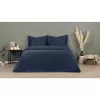 Lenjerie de pat 2 persoane Euro, Bumbac (Satin), 300TC, Albastru inchis Askona Home Navy Blue 