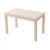 Masa Cappuccino MP Rattan cu sticla 140x80