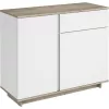 Comoda Stejar craft gri, Nimfea alb MP Concept 2D2S  100x82x40