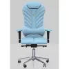Офисное кресло Piele ecologica, Cusatura de designer ARISTO Kulik System Monarch 512 Albastru deschis 