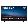 Телевизор  TOSHIBA 50" LED SMART TV 50QA2363DG, Black QLED 3840x2160 UHD, SMART TV (Android TV 11), 3 HDMI, 2 USB, Super Resolution, Tru Microdimming, Dolby Vision, DVB-T/T2/C/S2, Optical input, Headphone jack 3.5 mm