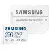 Card de memorie  Samsung EVO Plus 2024 "MB-MC256SA" 256GB MicroSD  UHS-I (U3) +SD adapter, Capacitate stocare: 256 GB, Tip Card de memorie: MicroSD, Clasa de viteză SD: Class 10 Viteza maximă de citire: 160 MB/s