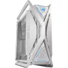 Корпус без БП  ASUS ROG HYPERION WHITE CASE w/o PSU, Tool-Free Hinged Side Panels, 420mm dual radiator support, 4x 140mm PWM fans, metal GPU holder, component storage, ARGB fan hub, 60W fast charging, 5x 2.5"/ 2x 3.5", 1xUSB-C 4.0, 1xUSB-C, 4xUSB3.2, 1xAudio, 