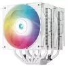 Cooler universal  DEEPCOOL AG620 DIGITAL WH ARGB Intel Socket LGA1700/1200/1151/1150/1155 & AMD AM5/AM4, up to 260W, Dual-Tower, 2x ARGB PWM fans:120x120x25mm, 300~1950 RPM±10%, 