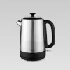 Электрочайник 1.7 l, 2200 W, Inox, Negru Maestro MR-048 