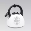 Ceainic cu fluier 2.5 l, Inox, Alb, Negru Maestro MR-1324 