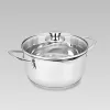 Cratita cu capac 1.6 l, 16 cm, Inox Maestro Mr-3510-16 