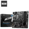 Placa de baza  MSI PRO B760M-P Socket 1700, Intel® B760 (14/13/12th Gen CPU), CPU graphics, VGA, HDMI, DP, Dual 4xDDR5-6800, 1xPCIe X16 4.0, 4xSATA3, RAID, 2xM.2 4.0, 2xPCIe X1, ALC897 7.1 HDA, 2.5GbE LAN, 1xUSB-C 3.2Gen2, 3xUSB3.2, LPT+COM-port Header, RGB Led, mATX