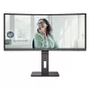 Monitor  AOC 34.0" VA LED CU34P3CV Curved Black (1ms, 21:9, 3000:1, 300cd, 3440x1440, 178°/178°, 2 x HDMI2.0, DisplayPort, USB-C (Video, Data, Power), LAN (RJ-45), USB Hub: 4 x USB3.2, 100Hz Refresh Rate, Adaptive Sync (VRR), Speakers 2 x 5W, Audio Line-out, Curveture 1500R, Height Adjustment, VESA)