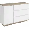 Comoda  MP Comoda Concept 1D3S 1200x820x400 stejar craft gri/nimfea alb 
