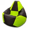 Bean Bag  AG Pară Șahmate XXL, Negru/Verde 